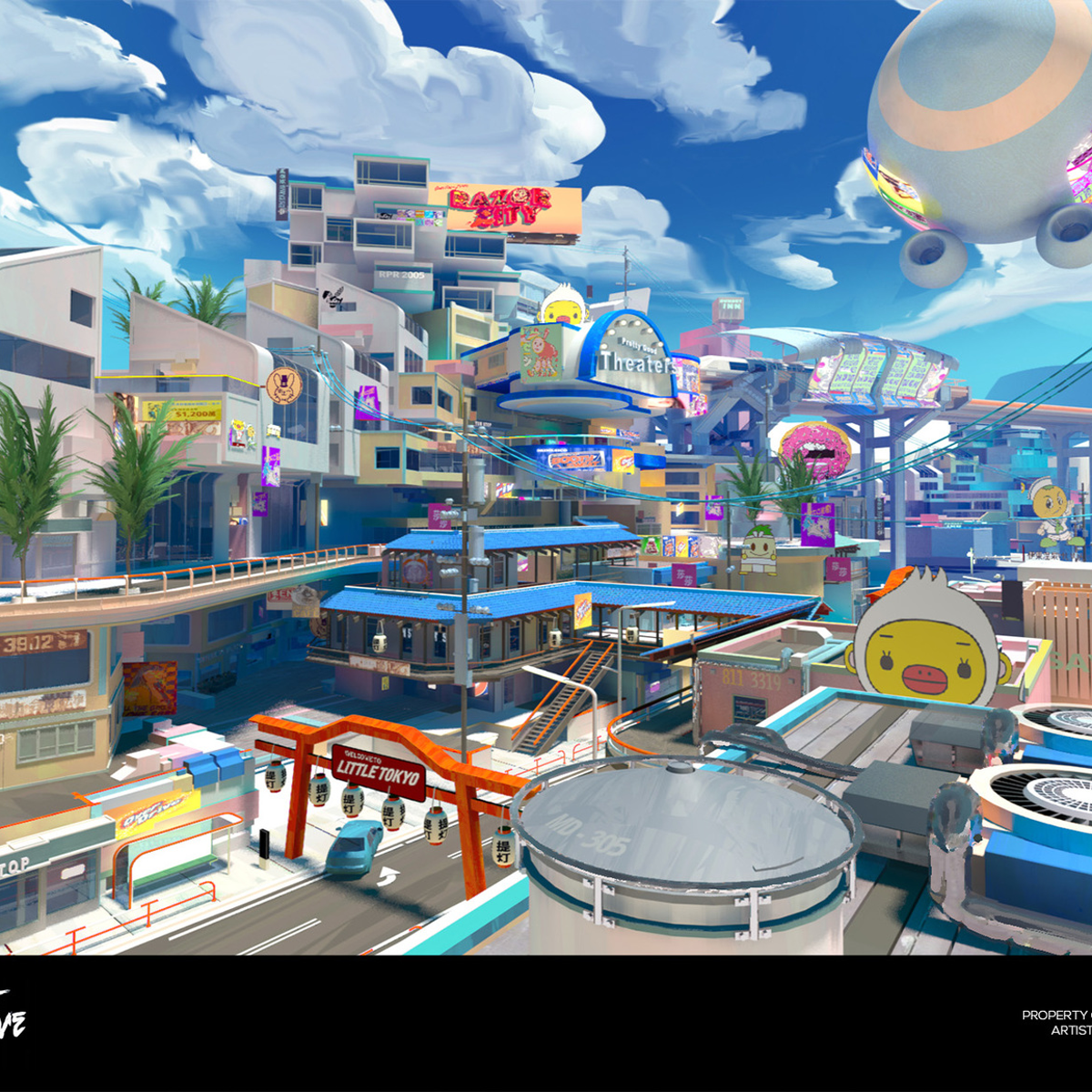 Sunset Overdrive concept art is as jovial as the game itself